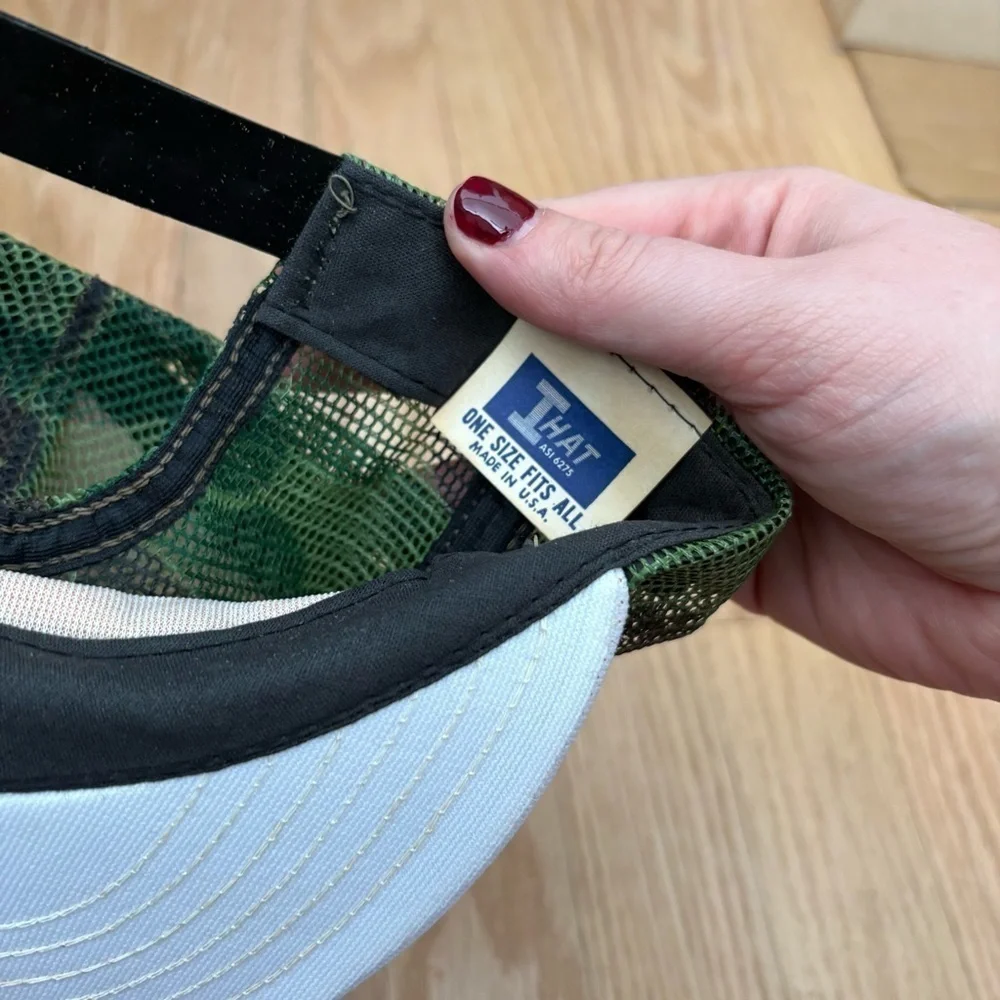 Vintage Bolens Wins the War on Yard Work Camouflage Hat Mesh SnapBack